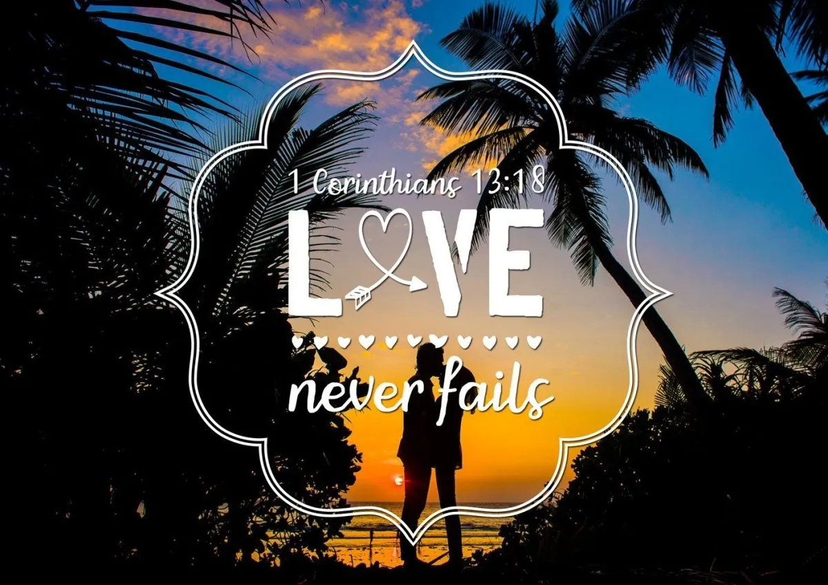 1 Corinthians 1318 Wall Art Canvas Print - Christian Canvas Wall Art