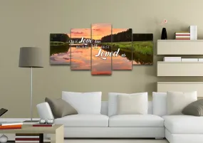 1 John 419 Kjv He First Loved Us Canvas Wall Art Print - Christian Canvas Wall Art