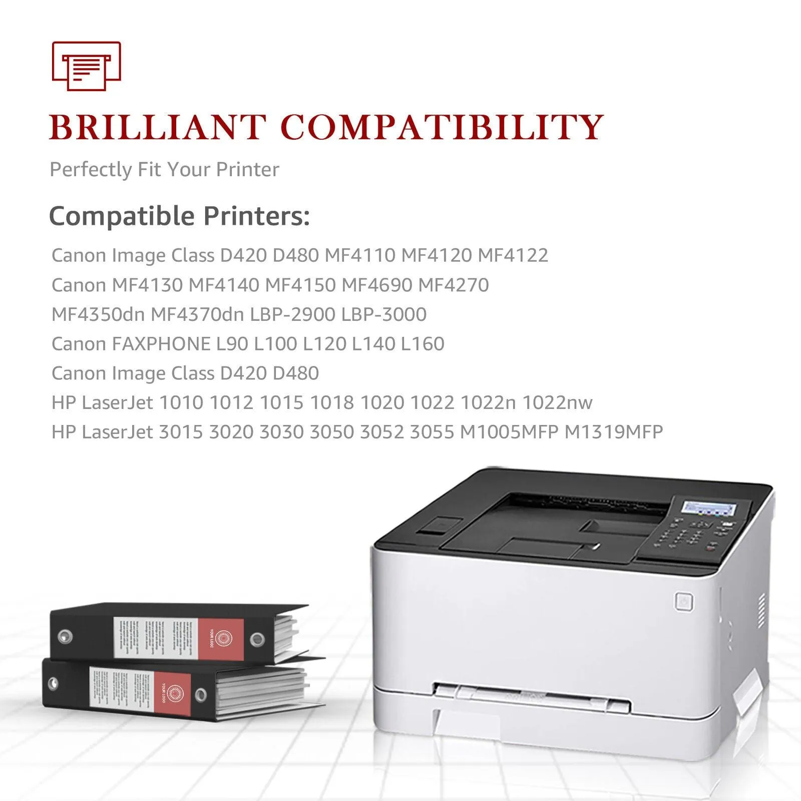 10-Pack Canon 104 FX-9 FX-10 Toner, Remanufactured Laser Toner Cartridge replacement for Canon Printers