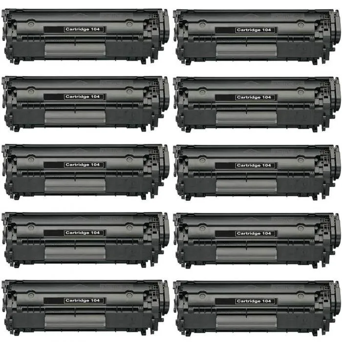 10-Pack Canon 104 FX-9 FX-10 Toner, Remanufactured Laser Toner Cartridge replacement for Canon Printers