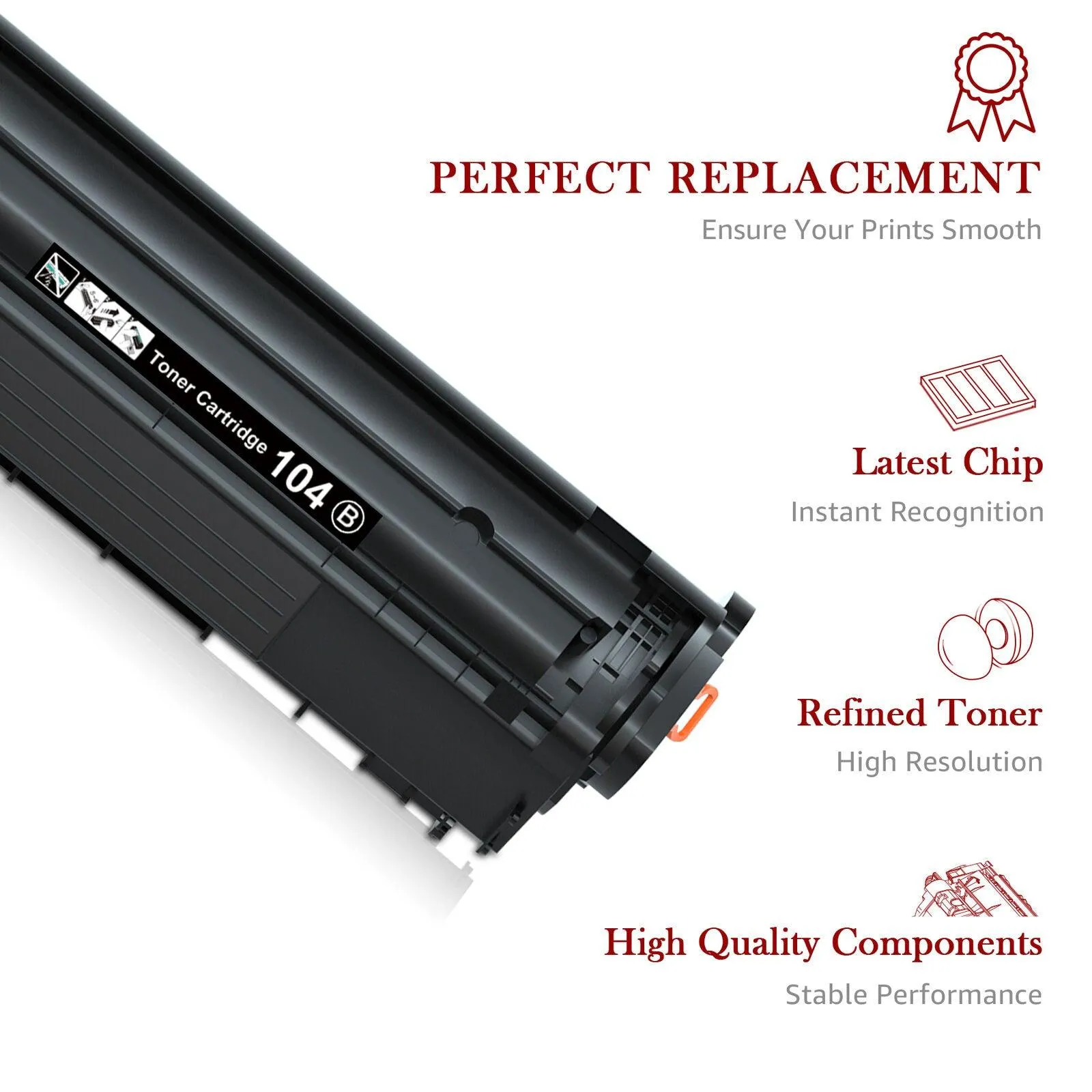10-Pack Canon 104 FX-9 FX-10 Toner, Remanufactured Laser Toner Cartridge replacement for Canon Printers