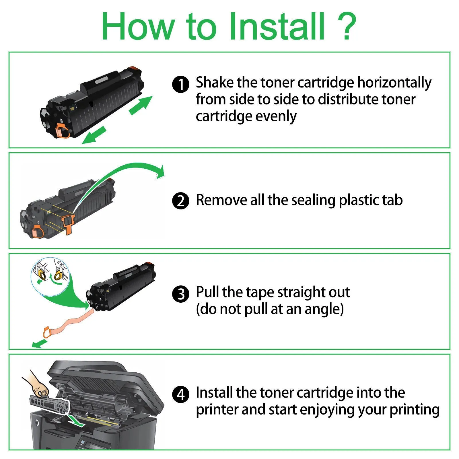10 Pack HP CE505A Toner Cartridge,HP05A, Remanufactured Toner For LaserJet P2035 / P2055