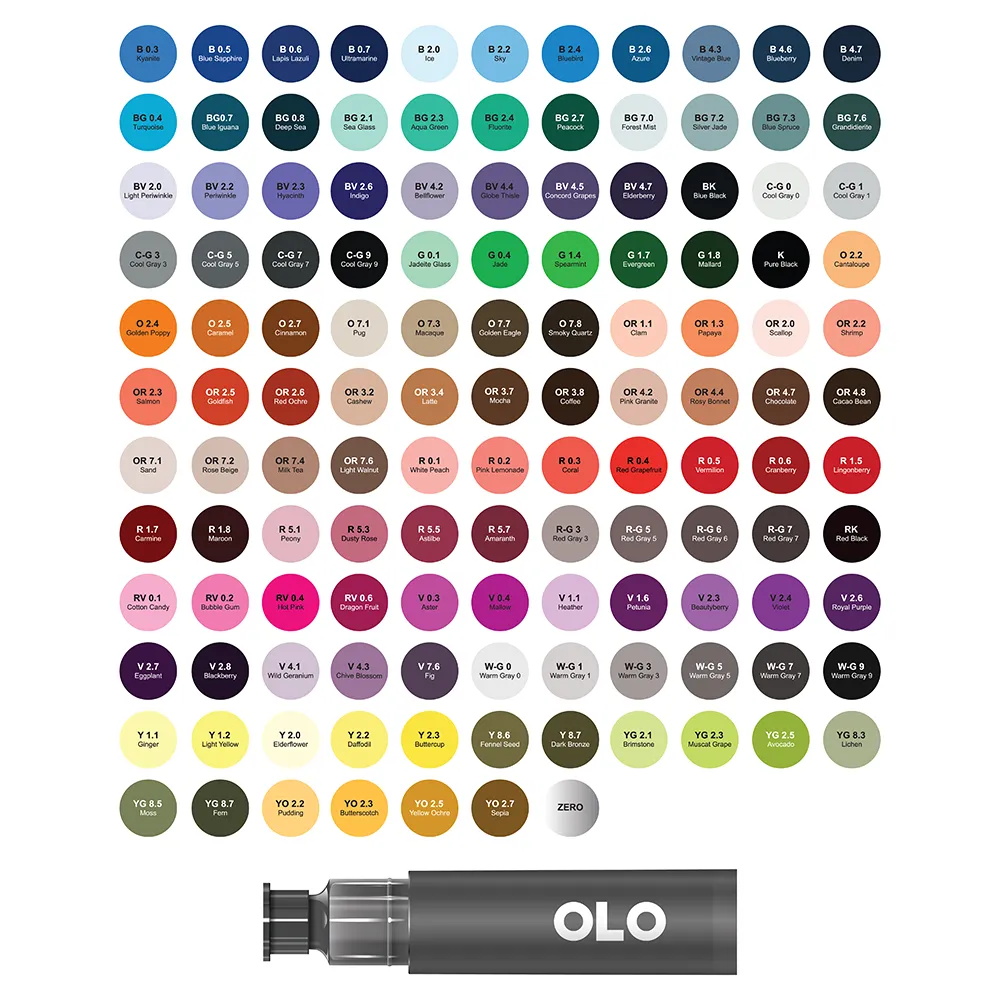 128 Color Collection, Chisel Replacement Inks