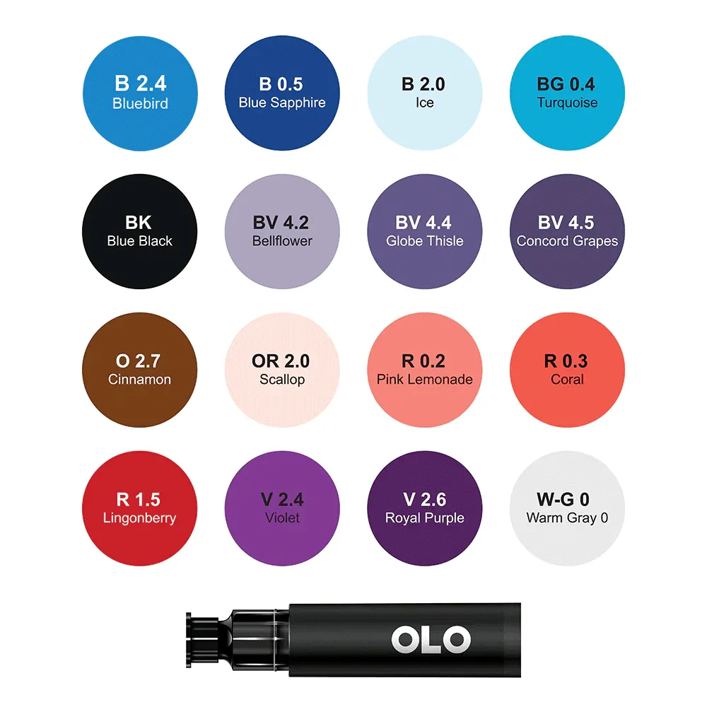 16 Color Collection 2, Brush Replacement Inks