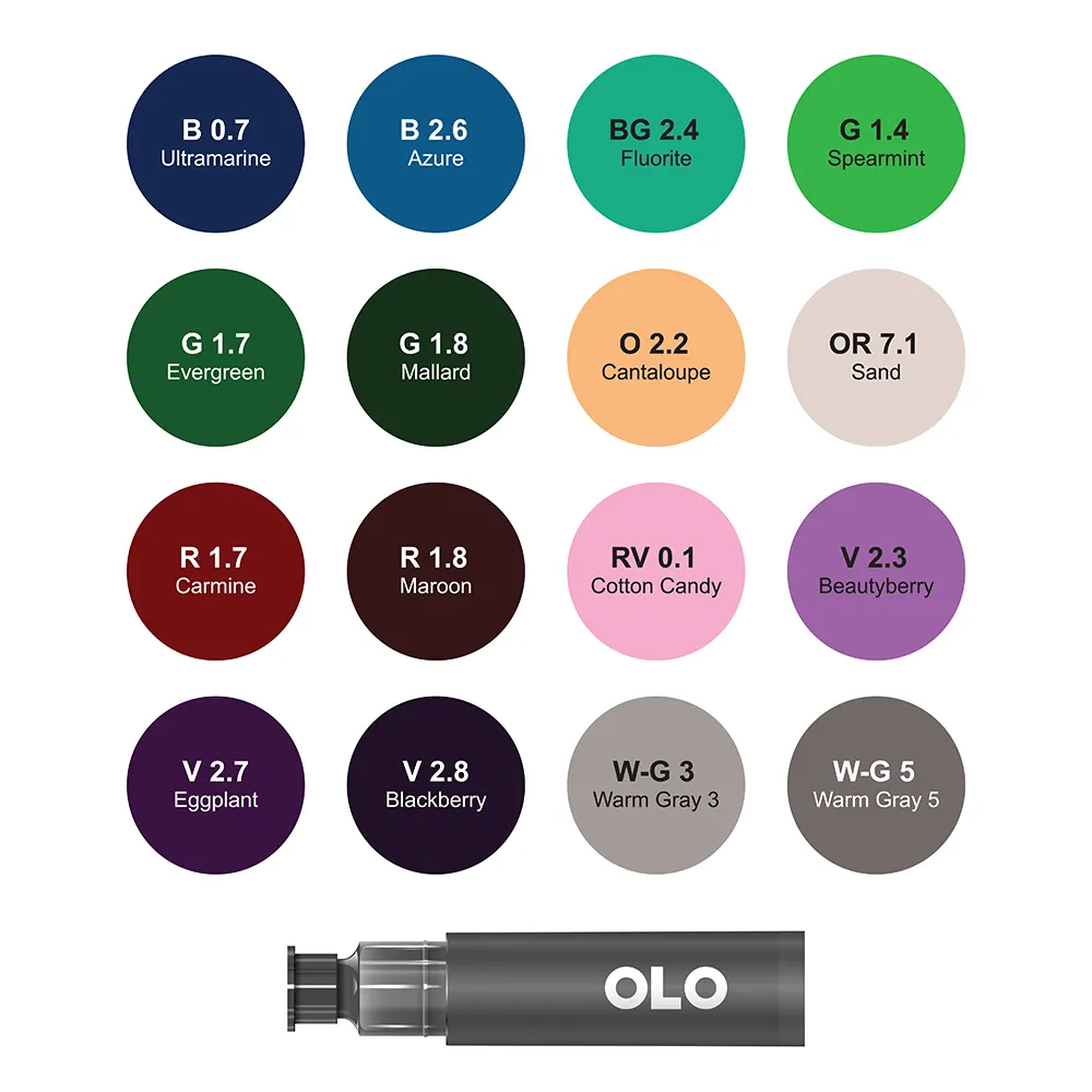 16 Color Collection 3, Chisel Replacement Inks