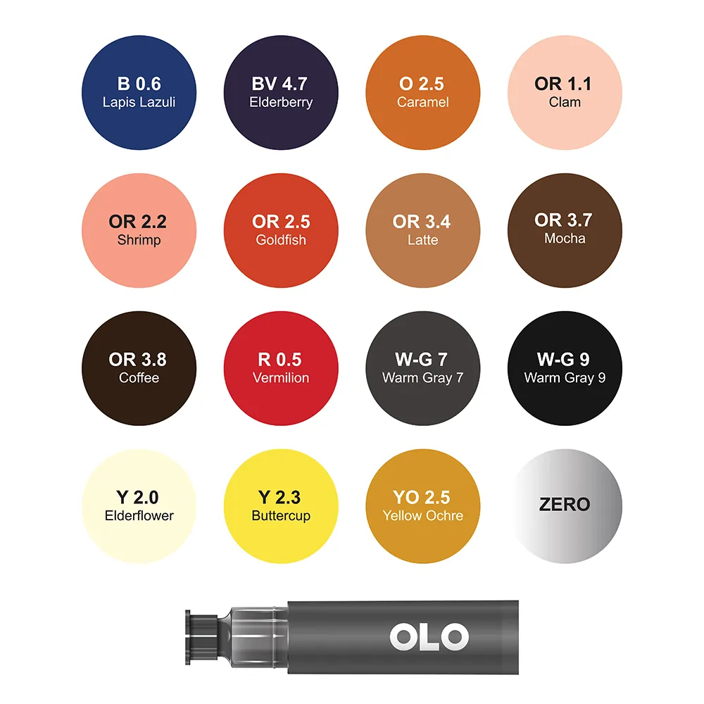 16 Color Collection 4, Chisel Replacement Inks