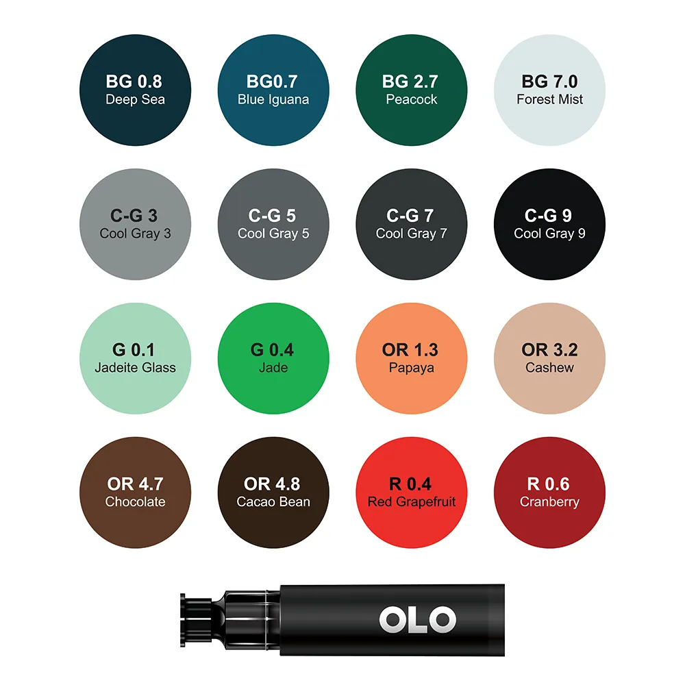 16 Color Collection 7, Brush Replacement Inks