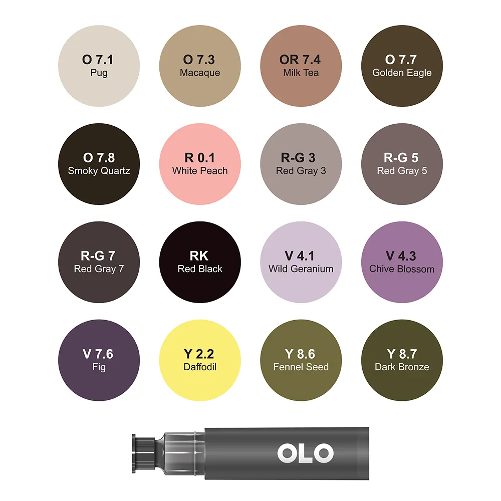 16 Color Collection 8, Chisel Replacement Inks
