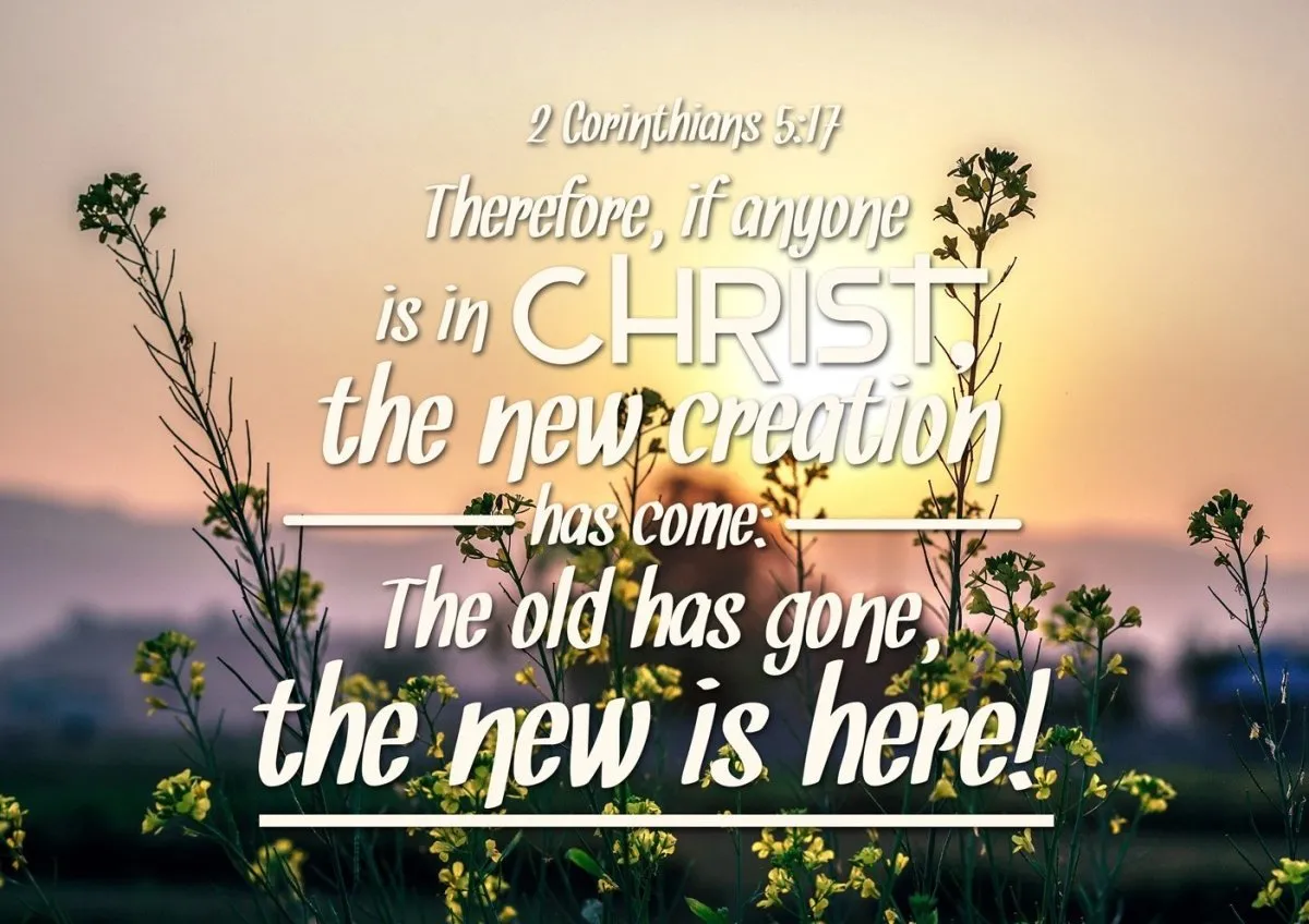 2 Corinthians 517 If Anyone Is In Christ The New Creation Has Come Bible Verse Canvas Wall Art - Christian Canvas Wall Art