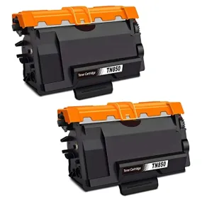 2-Pack Compatible Brother TN850 High Yield Black Toner Cartridge, 8,000 Pages