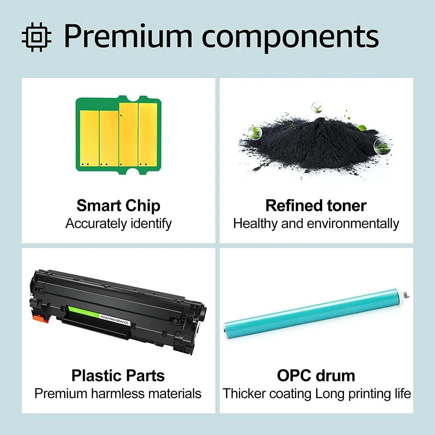 2 Pack HP CE285A Toner Cartridge,HP85A, Remanufactured Toner LaserJet P1102, LasrJet Pro