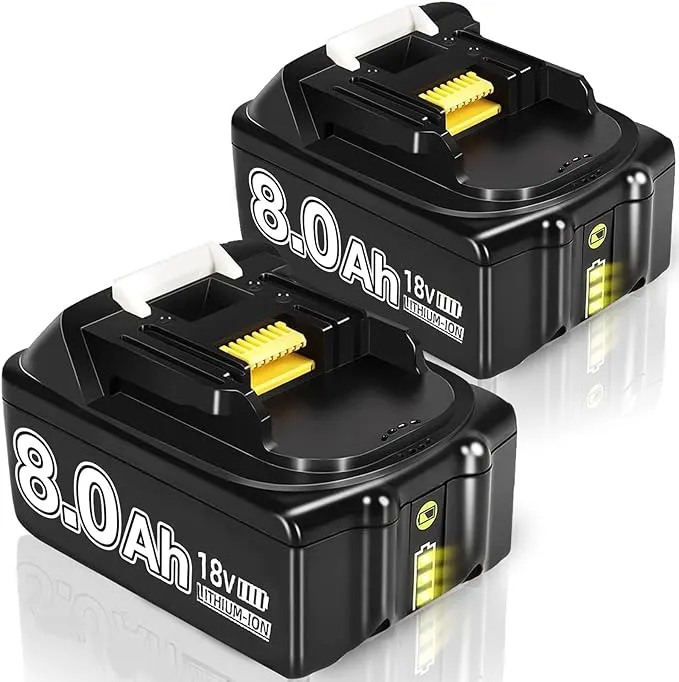 2 Pack Makita Battery 6.0Mah | 18V Replacement Compatible Battery for Makita 18V BL1860 BL1860B BL1850 BL1840 BL1830 BL1815 BL1845 BL1860B 194205-3 | Longer Operational Time