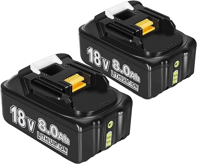 2 Pack Makita Battery 6.0Mah | 18V Replacement Compatible Battery for Makita 18V BL1860 BL1860B BL1850 BL1840 BL1830 BL1815 BL1845 BL1860B 194205-3 | Longer Operational Time