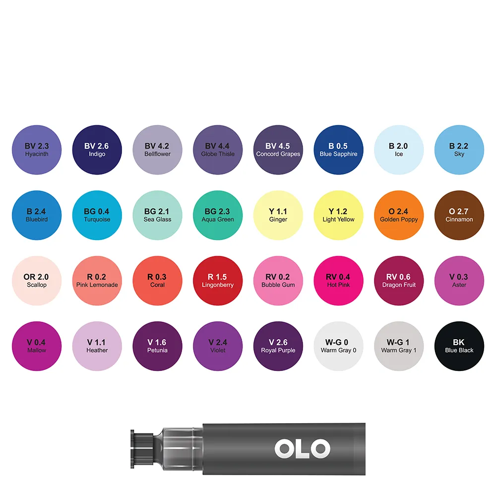 32 Color Collection 1, Chisel Replacement Inks