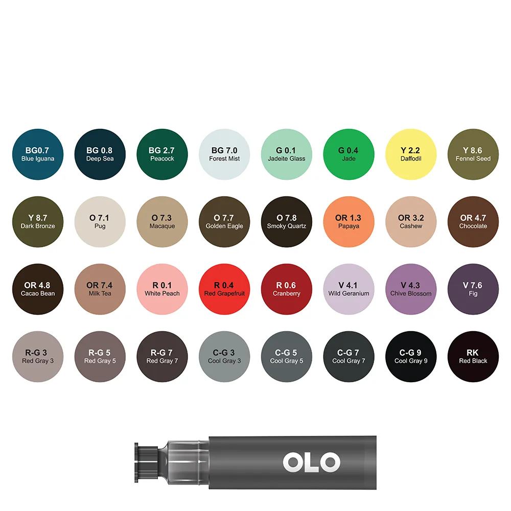 32 Color Collection 4, Chisel Replacement Inks