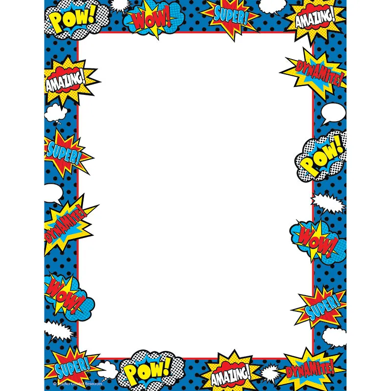 #37499 SUPERHERO COMPUTER PAPER
