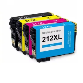 4-Pack Epson 212XL ink cartridge For Workforce XP-4100 WF-2850 Printer