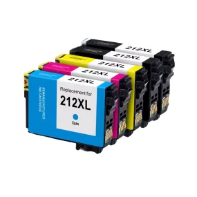 5-Pack Epson 212XL ink cartridge For Workforce XP-4100 WF-2850 Printer