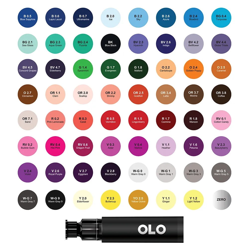 64 Color Collection 1, Brush Replacement Inks