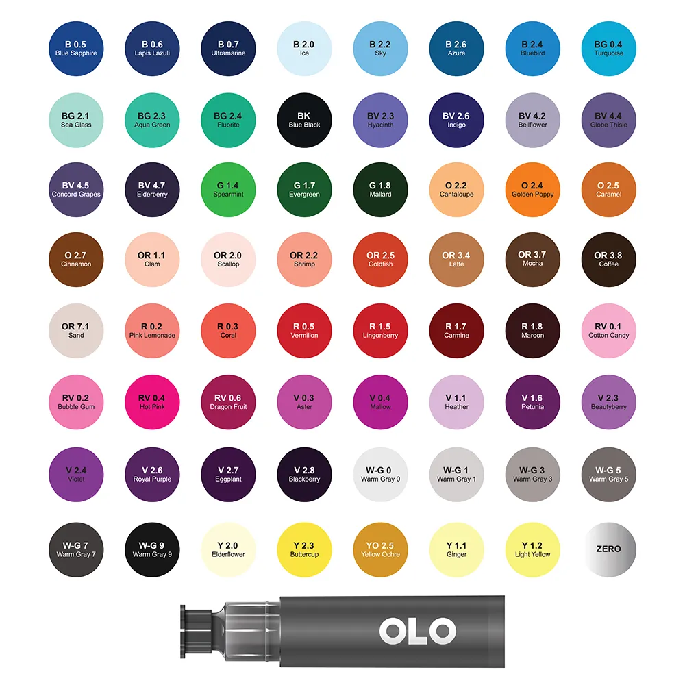 64 Color Collection 1, Chisel Replacement Inks