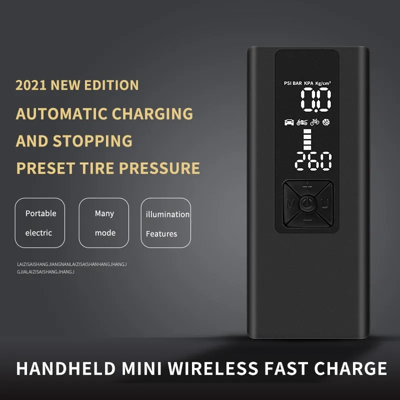 8000mAh Portable Car Air Compressor 12V 150PSI Electric Cordless Tire Inflator Pump for Motorcycle Bicycle Boat AUTO Tyre Balls
