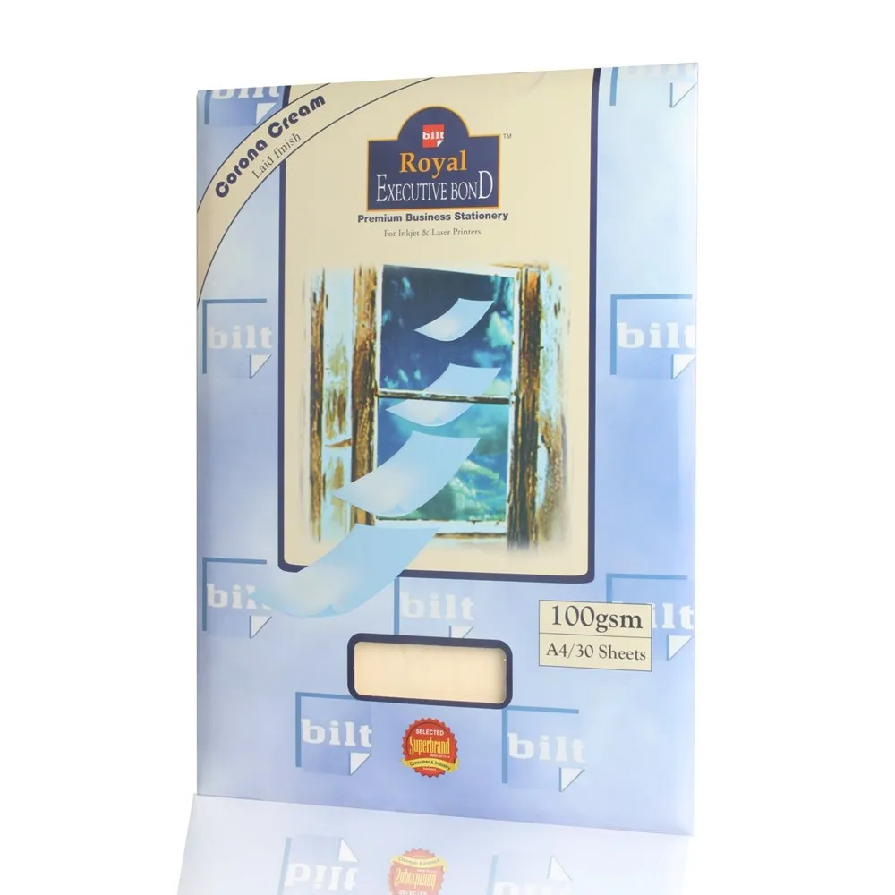 A4 Royal Executive Bond Paper-Canora Creme (pack of 500)