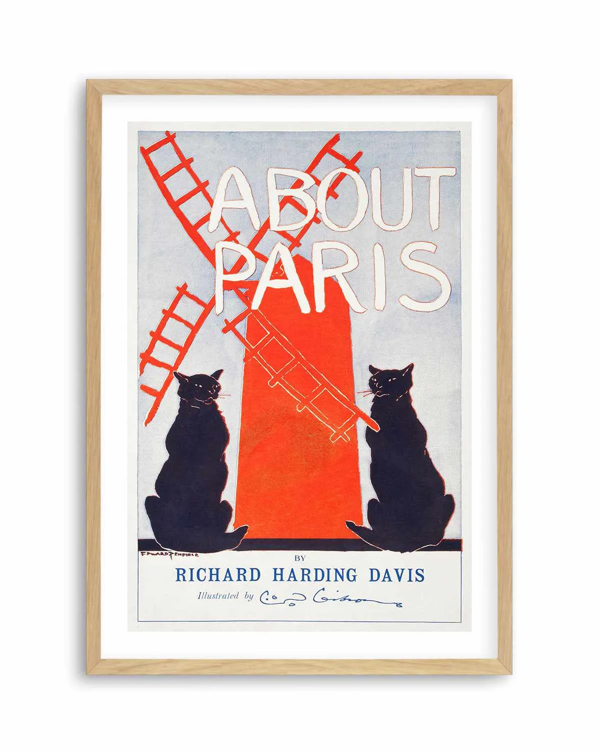 About Paris Vintage Poster Art Print