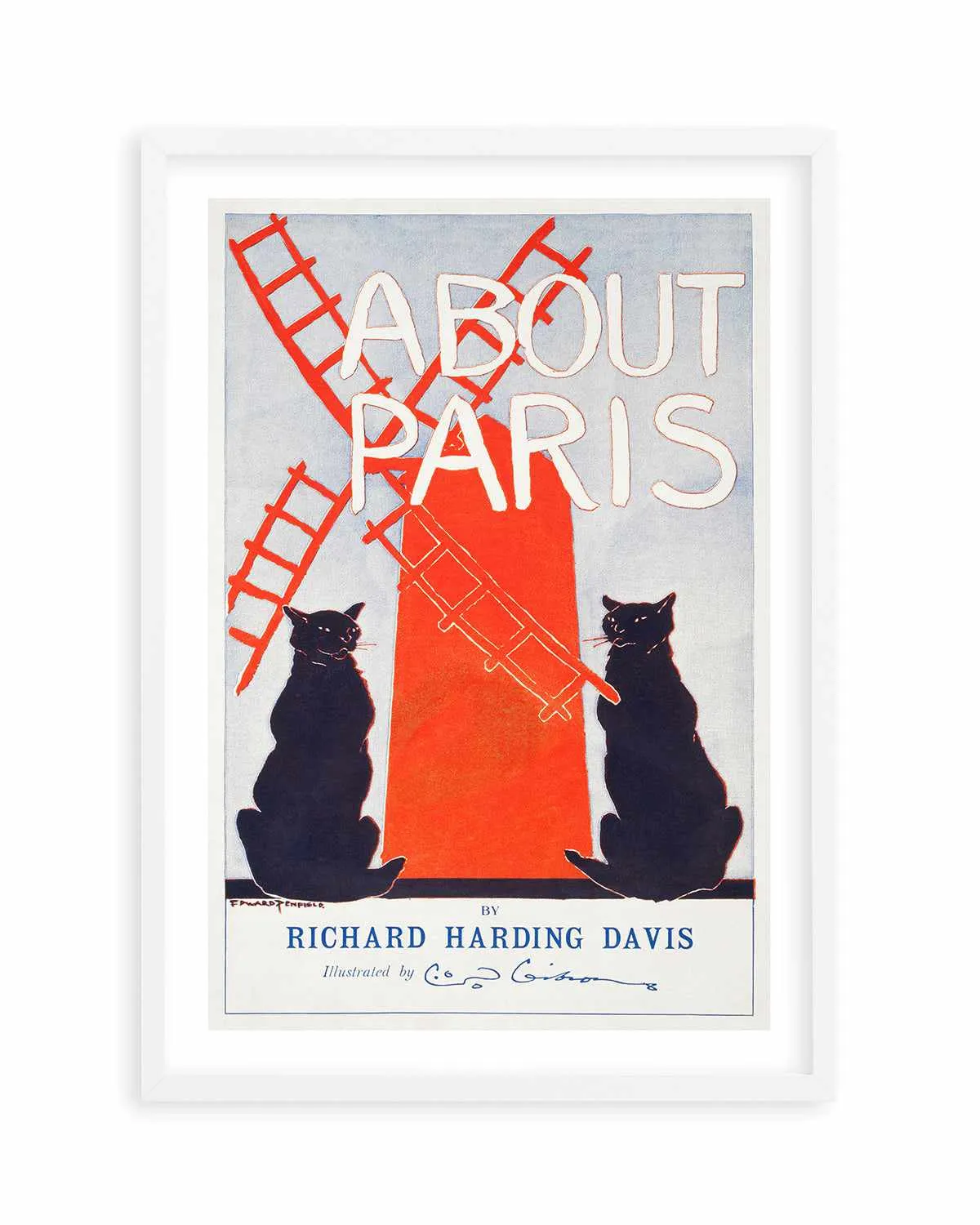 About Paris Vintage Poster Art Print