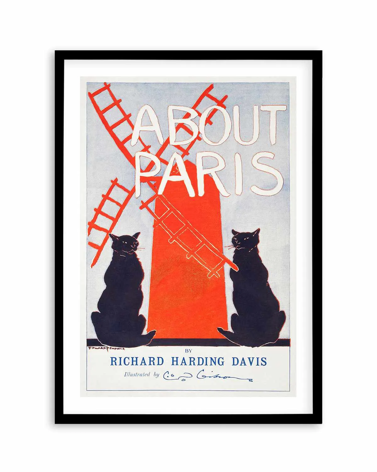 About Paris Vintage Poster Art Print