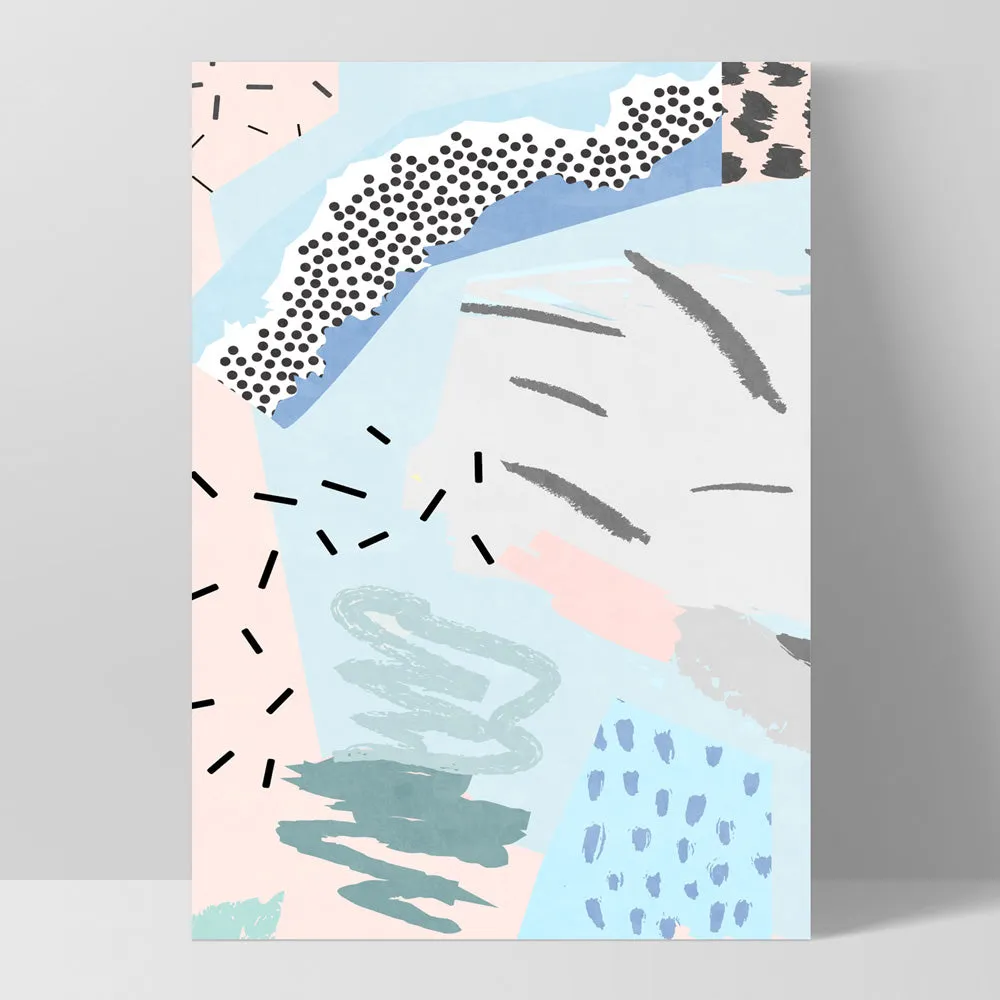 Abstract Geo Pastel Gardens IV - Art Print