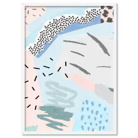 Abstract Geo Pastel Gardens IV - Art Print