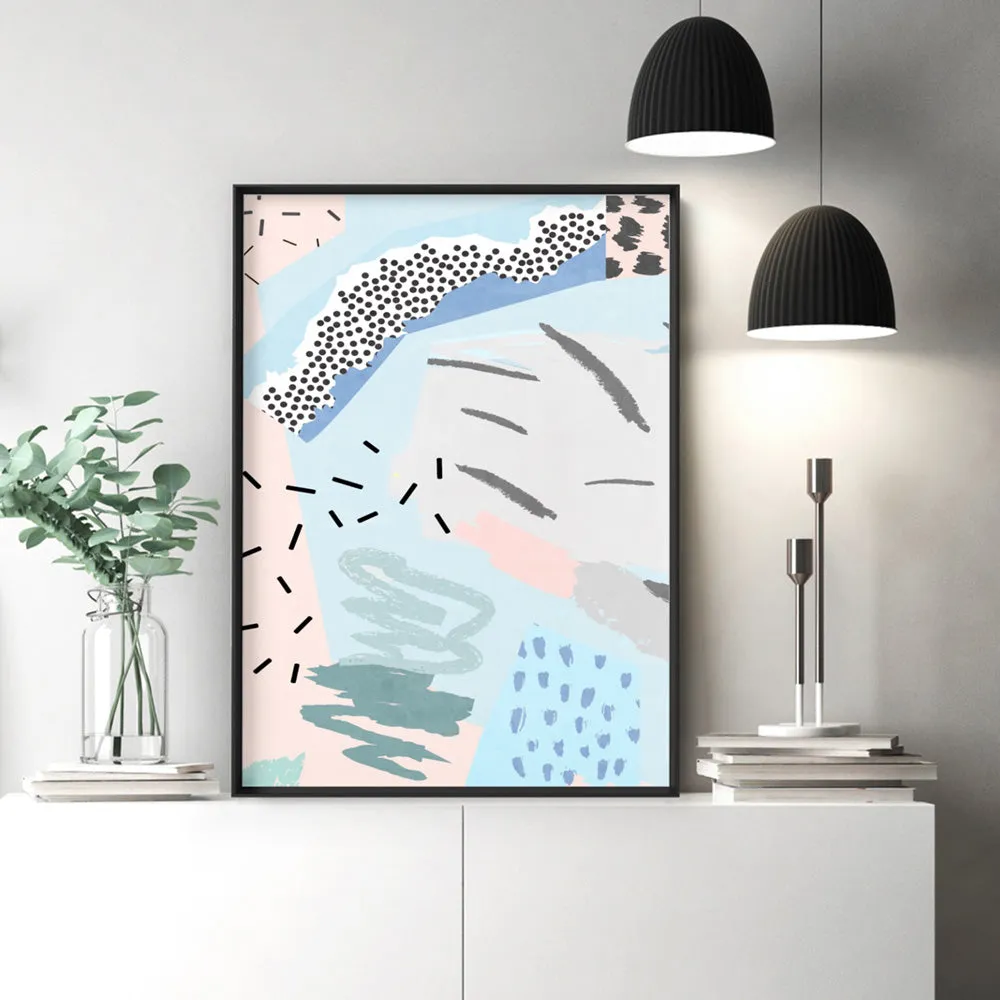 Abstract Geo Pastel Gardens IV - Art Print