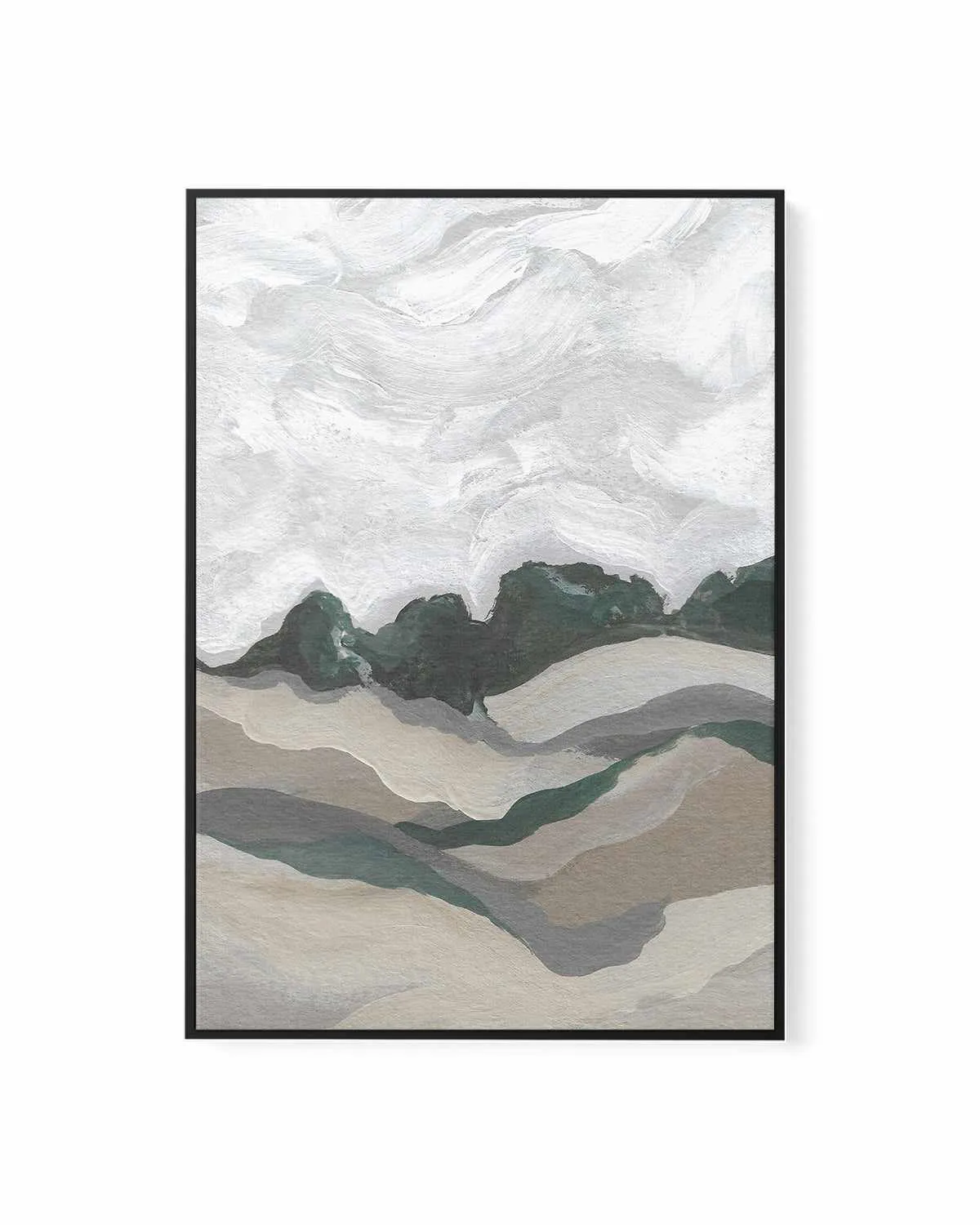 Abstract Landscape by Josephine Wianto | Framed Canvas Art Print