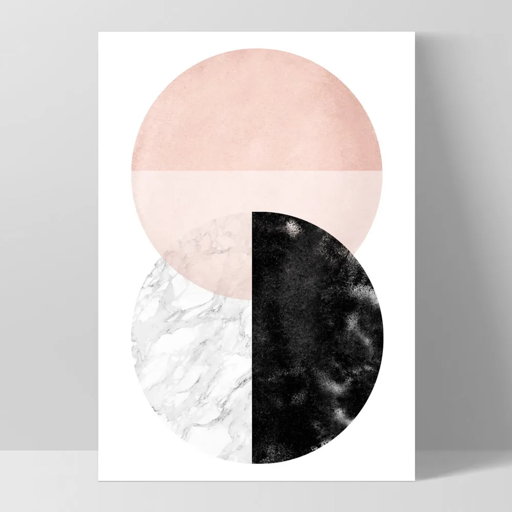 Abstract Moons | Geometric Circles I - Art Print