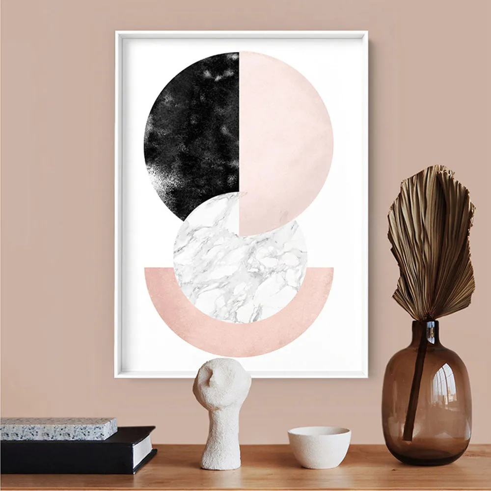Abstract Moons | Geometric Circles II - Art Print