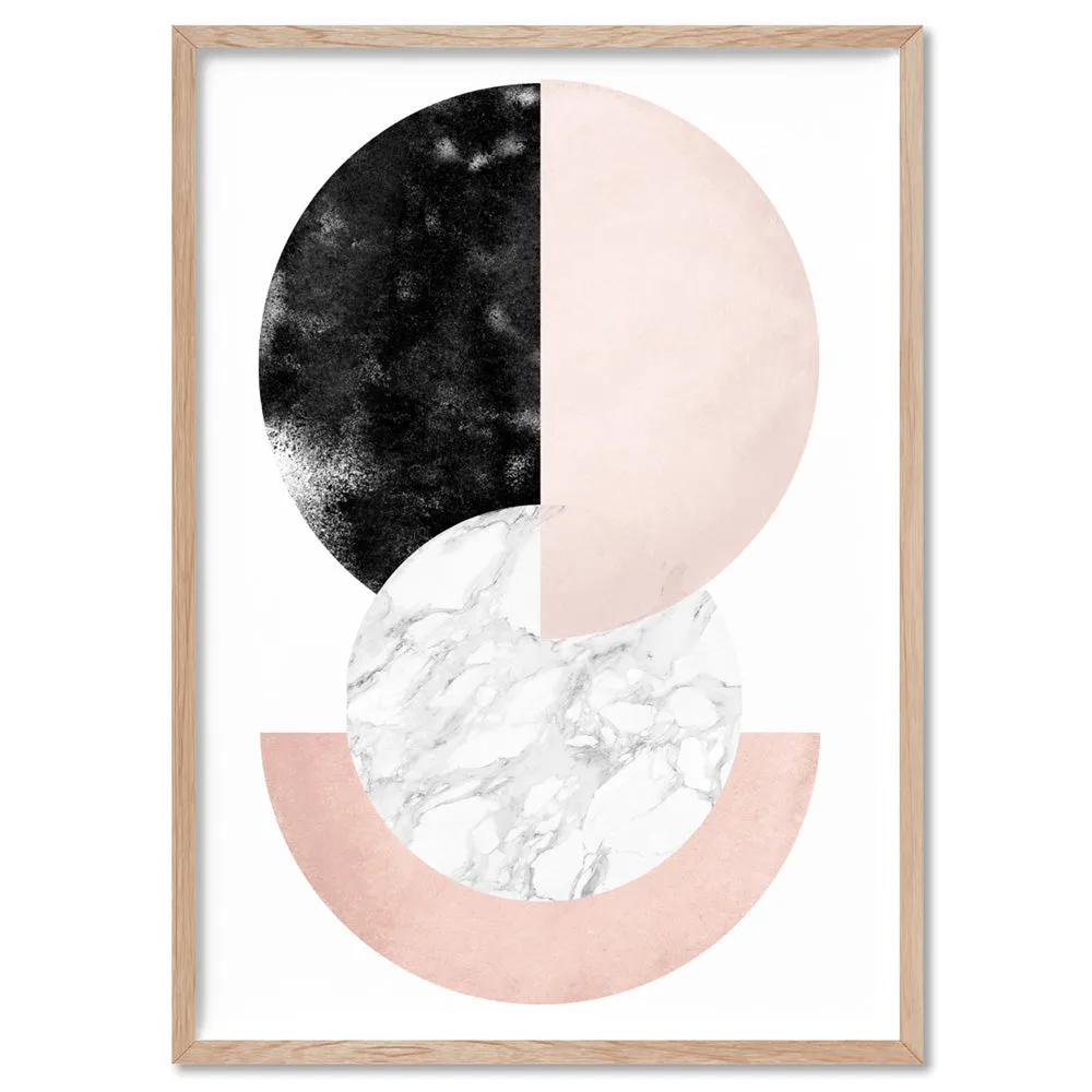 Abstract Moons | Geometric Circles II - Art Print
