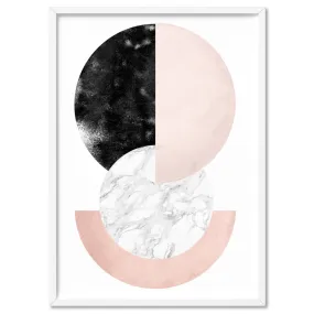 Abstract Moons | Geometric Circles II - Art Print
