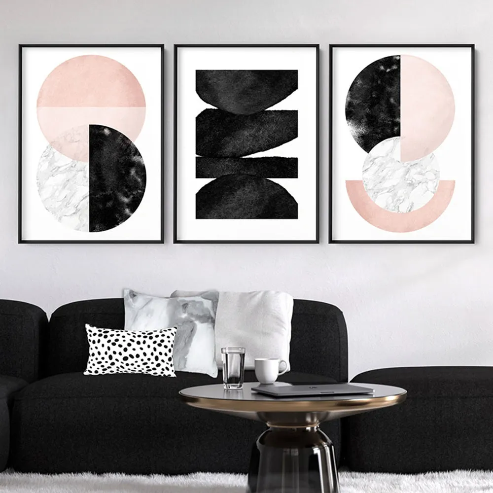 Abstract Moons | Geometric Circles II - Art Print