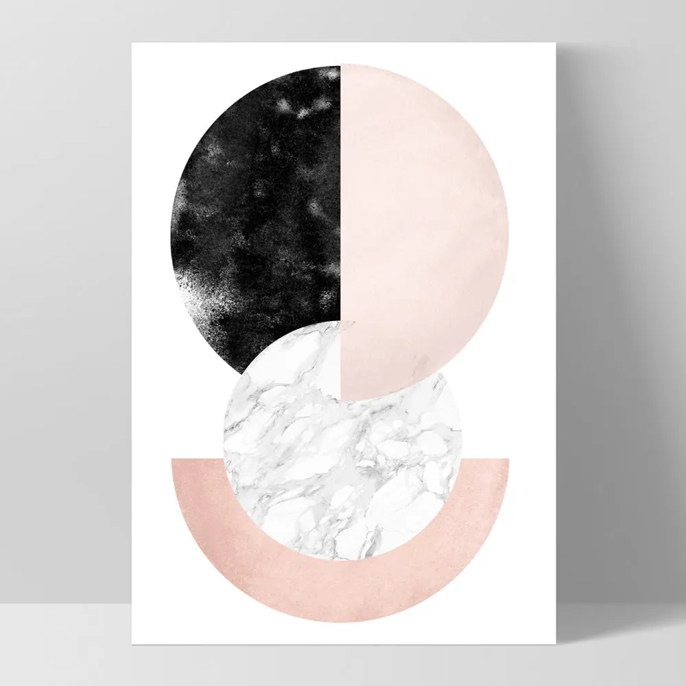 Abstract Moons | Geometric Circles II - Art Print