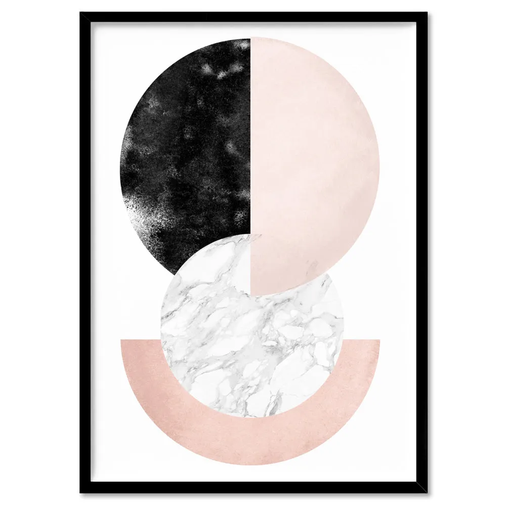Abstract Moons | Geometric Circles II - Art Print