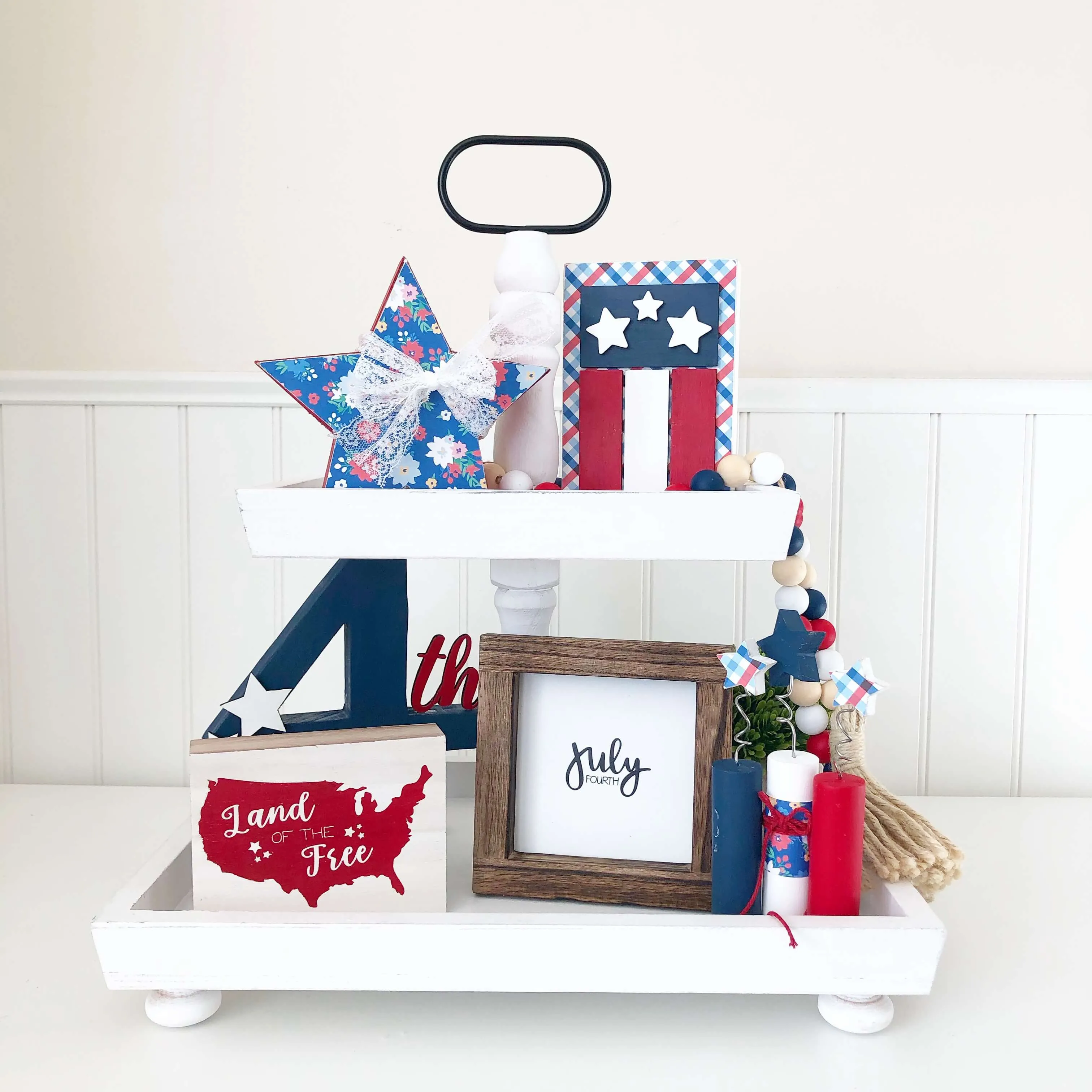 Accessory Tray Kit - July (4th Frame, Flag, America, Star)