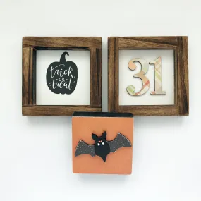 Accessory Tray Kit - October (Trick Frame, 31 Frame, Bat & Witch Hat)