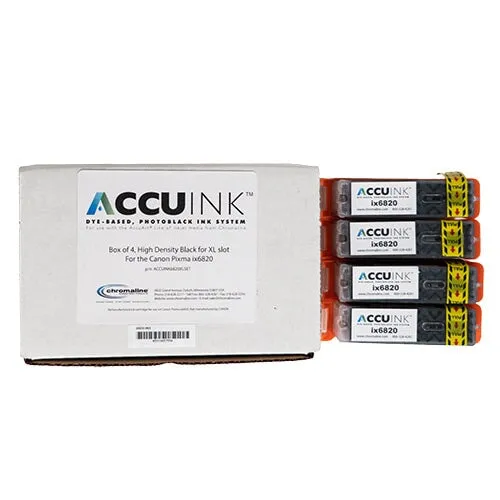 AccuInk All Black Cartridge - Canon Pixma ix6820 XL Slot