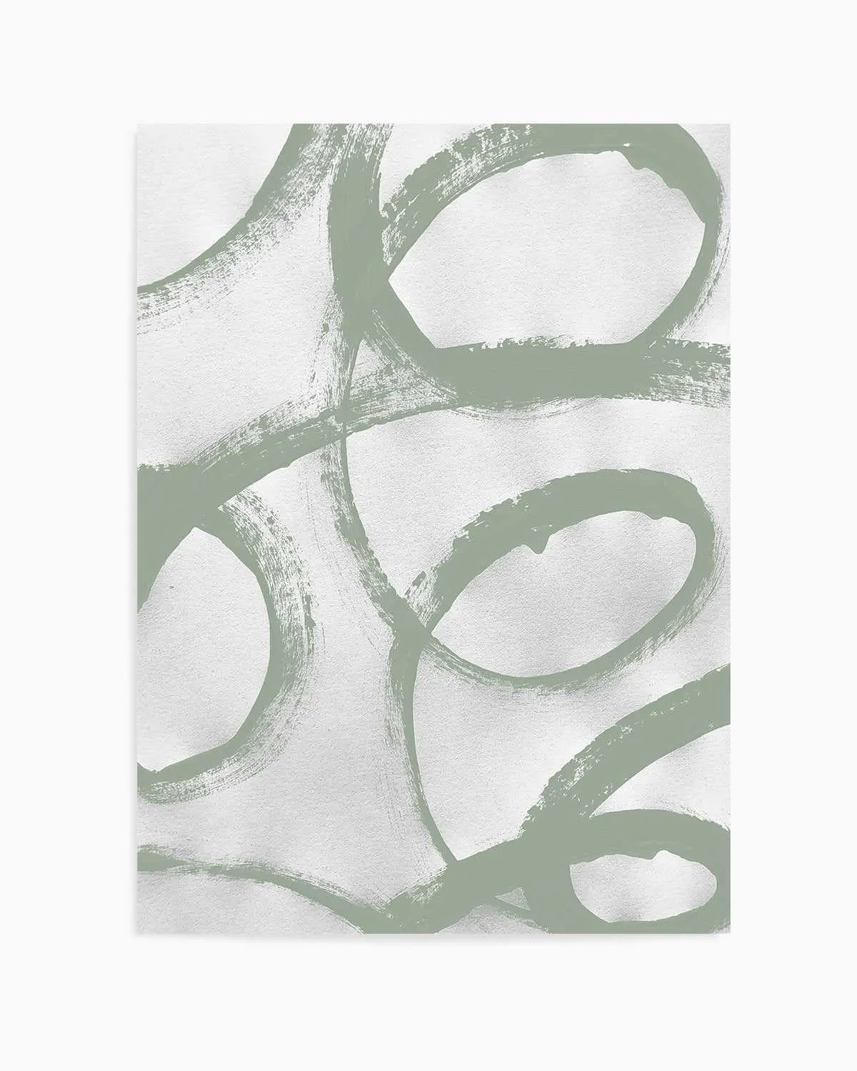Acrylic Abstract I in Sage Art Print