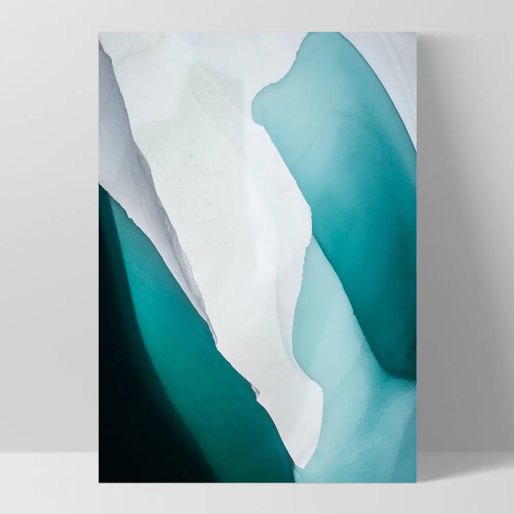 Aerial Abstract | Frozen Lake - Art Print