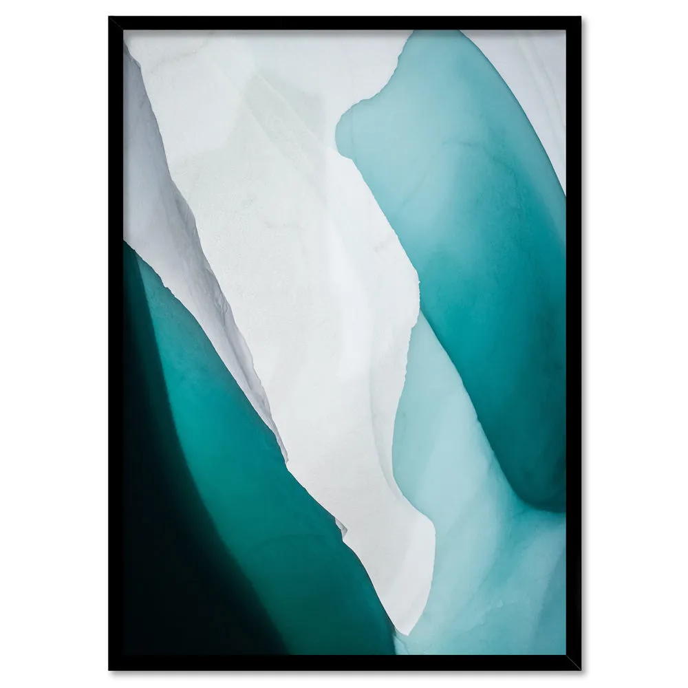 Aerial Abstract | Frozen Lake - Art Print