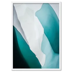 Aerial Abstract | Frozen Lake - Art Print