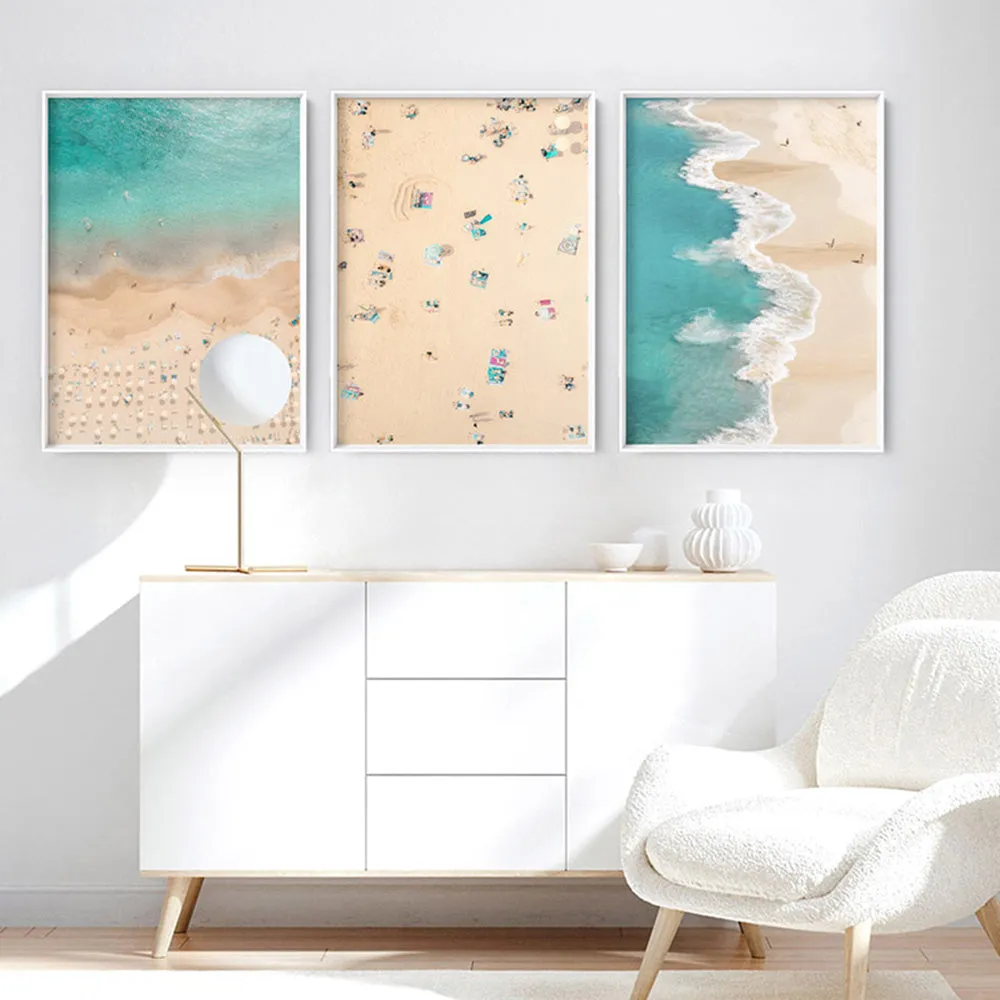 Aerial Beach & Turquoise Ocean - Art Print