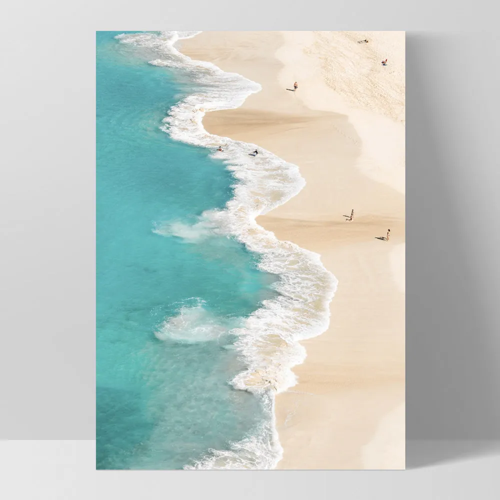 Aerial Beach & Turquoise Ocean - Art Print