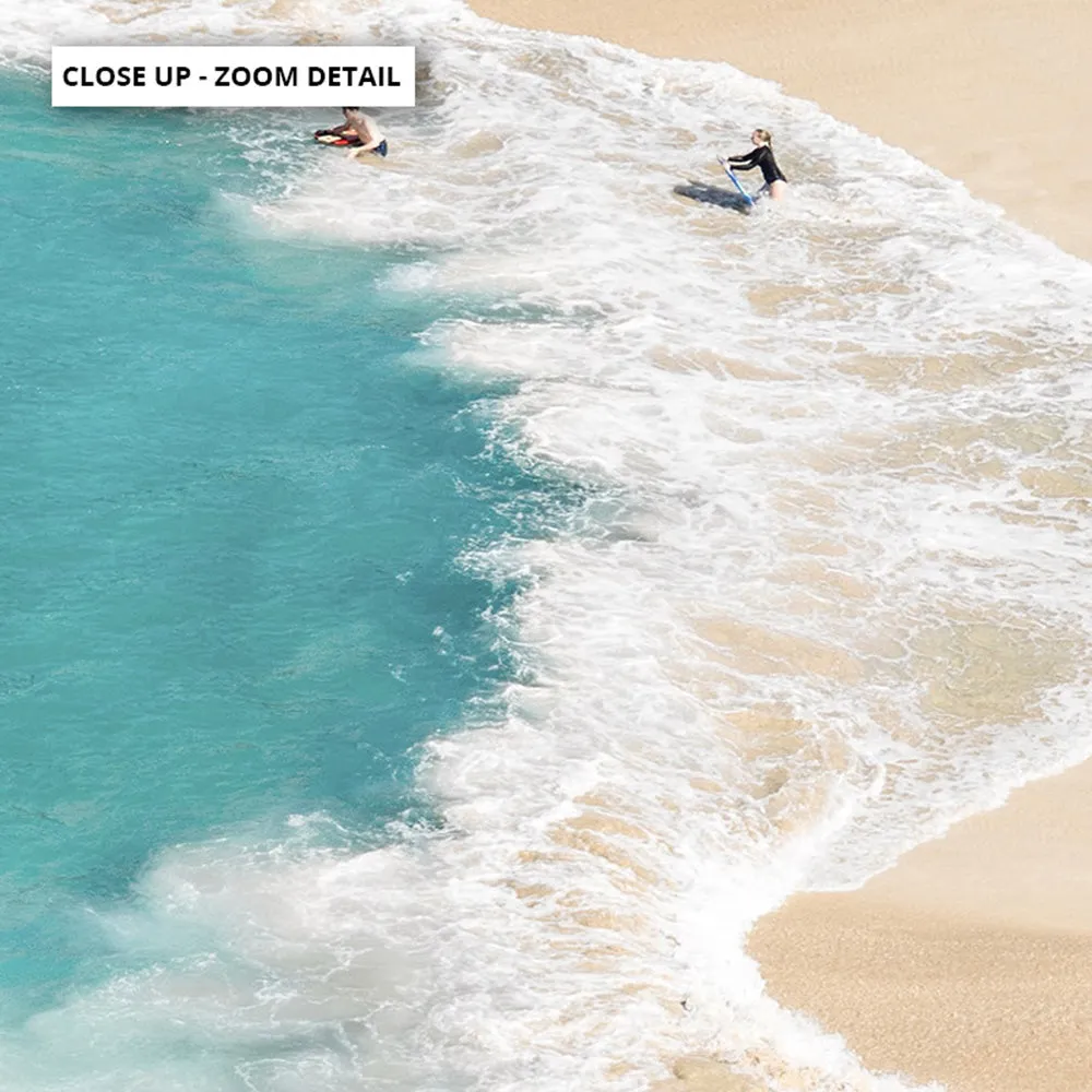Aerial Beach & Turquoise Ocean - Art Print